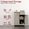 Priano Freestanding Bathroom Cabinet Unit Grey Vanity Cupboard Storage Unit
