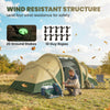 Inflatable Tent Tunnel Design Air Tent for 4 Person, Green