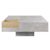 Coffee table, Side Table with Concrete Effects Modern Living Room Furniture Grey