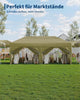3x6m Heavy Duty Gazebo Marquee Canopy Outdoor Garden Party Wedding Tent khaki UK