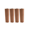 4pcs Square Wood Furniture Legs Level Straight Stand Feet for Low Table Chair UK