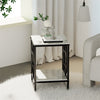 Real Marble Coffee Table Living Room End Side Table Bedside Furniture Black Legs