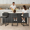 Modern Bar Stools Set of 2, Upholstered Counter Height 24.8" Bar Stools