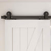 Sliding Barn Door Kit Double Door Track System Basic Black Closet Hardware 10FT