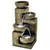 Water Feature Outdoor Indoor LED Fountain Waterfall Garden Decor (4 Tier)