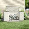3 5 Bikes Parking Garden Storage Sheds Outdoor Metal Pent Roof with Bike Lanes A