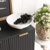 Sideboard Buffet Cabinet with Adjustable Shelves, Black