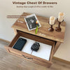 5 Drawers Dresser for Bedroom Wood Tall Chset of Drawer Metal Handle Living Room