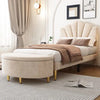 Bench With Storage SpaceUpholstered Bench With Velvet Storage Box