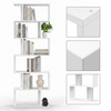 6 Tier Bookcase with Shelf Unit for Storage Bookshelf Display Living Room Office