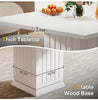 90CM Square Dining Table with 2 Placemats, Small Dinner Kitchen Table with Base