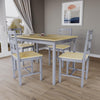 Solid Wooden Dining Table and 2 4 Chairs Set Home Kitchen Furniture