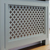 Radiator Cover MDF Wood Cross Pattern Grill Wall Cabinet Traditional Furniture