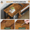 Industrial TV Stand with Charging Stati Entertainment Unit for TVs up to 65"
