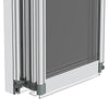 Shower Screen Over Bath Door Glass Enclosure Framed Fold Panel 800 mmx 1400 mm