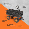 Garden Cart Trolley Trailer Truck Heavy Duty Steel 350kg Weight Limit