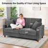 3/4 Seater Corduroy Sofa Jumbo Cord Modern Sofa Couch Seats with 2 Pillows Soft