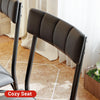 Black Dining Table Set for 4 with Bench & 2 Upholstered Chairs,Kitchen Table Set