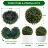 2Pcs Artificial Plant Topiary Ball,63CM Hanging Cedar Grass Ball for Garden