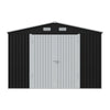 10X12FT Galvanised Outdoor Storage Shed Metal Garden Shed Lockable for Tool Bike