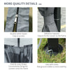 Heavy Duty Gazebo Metal 4 x 3m Outdoor Garden Shelter Hard Top Roof Patio Canopy