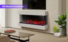 NEW 2025 3D 3 Sided No Border Glass UHD Media Wall Electric Fire 50 60 71 80 "