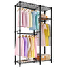 Heavy Duty Clothes Rack,Freestanding Wardrobe with Adjustable Shelve for Bedroom