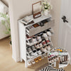 Shoe Storage Cabinet for Hallway,Shoe Cupboard w/ 2 Flip Drawers&Pull-out Drawer