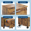 Mobile Filing Cabinet, File Cabinet with 3 Drawers Lockable Documents Storage