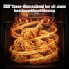 1000W Air Fryer 5 Modes Digital Touch Screen Mini Oven Oil Free DIY 2.5L Baskets