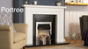 Dimplex Portree Chrome Optiflame Electric 3D Inset Fire 2kW With Remote Open Box