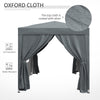 2m x 2m Garden Heavy Duty Pop Up Gazebo Marquee Party Tent Canopy Grey