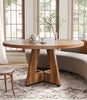 Tribesigns Round Dining Table Kitchen Table, 120 cm Dining Room Tables