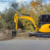 Mini Excavator Attachment Mini Digger Rake 450mm / 25mm Pins Mini Grabber