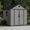 16x8 12x8 8x8FT Plastic Garden Tool Storage Shed Outdoor Lockable Bike Bin House