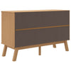Sideboard Kitchen Storage Cabinet Shelves Brown 114x43x73.5cm Solid Wood Pine