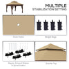 3x3(m) Easy Pop Up Gazebo with 1-Button Push and Mosquito Netting