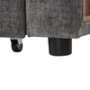 3-in-1 Chenille Sectional Sleeper Sofa Bed with Reversible Storage Chaise, USB