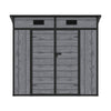 Plastic Garden Storage Shed Outdoor House Tool Shed Utility With Door & Window