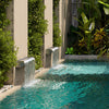 300mm Stainless Steel Waterfall Water Blade Cascade Koi Fish Pond Back Inlet