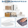 6-Cube Modular Wire Storage Unit,Closet Organizer Shelve for Bedroom,Living Room
