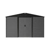 10x6FT Garden Shed Metal Apex Roof Outdoor Storage XL House With Free Foundation