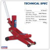 Sealey FJ45 Hydraulic Forklift 4/5Ton Hydraulic Scissor Action Jack/Lift/Tractor