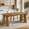 70.87 Inch Modern Rectangle Dining Table Solid Wood Kitchen Table for 6-8 People