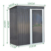 HEAVY DUTY 5ft x 3ft Steel Metal Shed Outdoor Garden Shelter Tools Store House