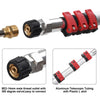 20ft Telescoping Pressure Washer Wand Extension Gutter Cleaner 4000psi 5 Nozzles