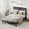 Double Size Linen Fabric Bed Frame-Grey