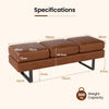 Salon Reception Bench Office Chair-Brown