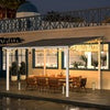 Aluminium Lean-To Gazebo, Wall-Mounted Hardtop Roof Pergola for Garden & Patio