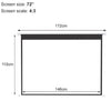 72~120inch Motorized Projector Screen Electric Projection Screen Remote Control